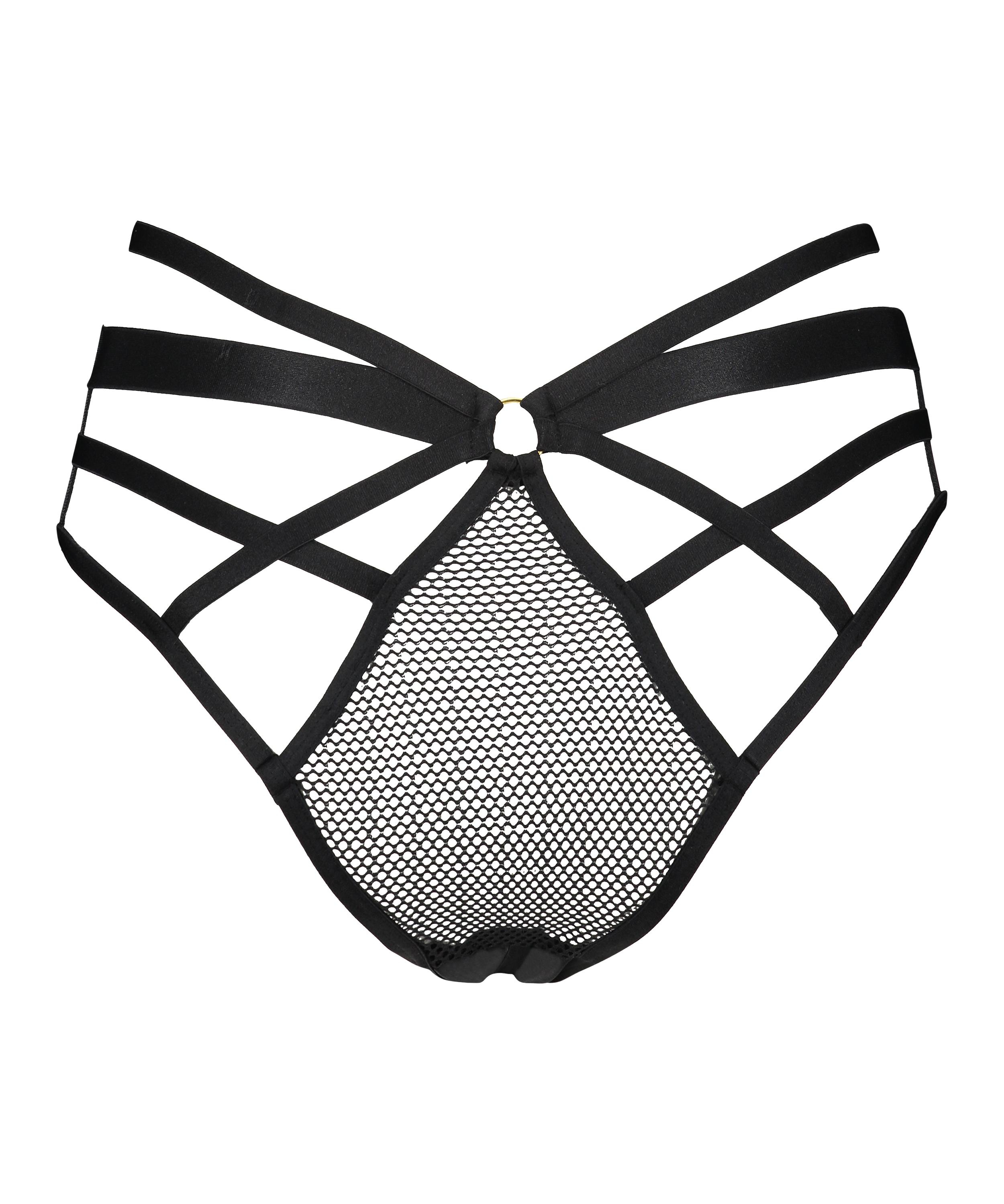 Sting brazilian-trosa med &ouml;ppen gren, Svart, main