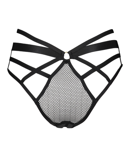 Sting brazilian-trosa med &ouml;ppen gren, Svart