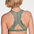 Halter-racerback bralette, Grön