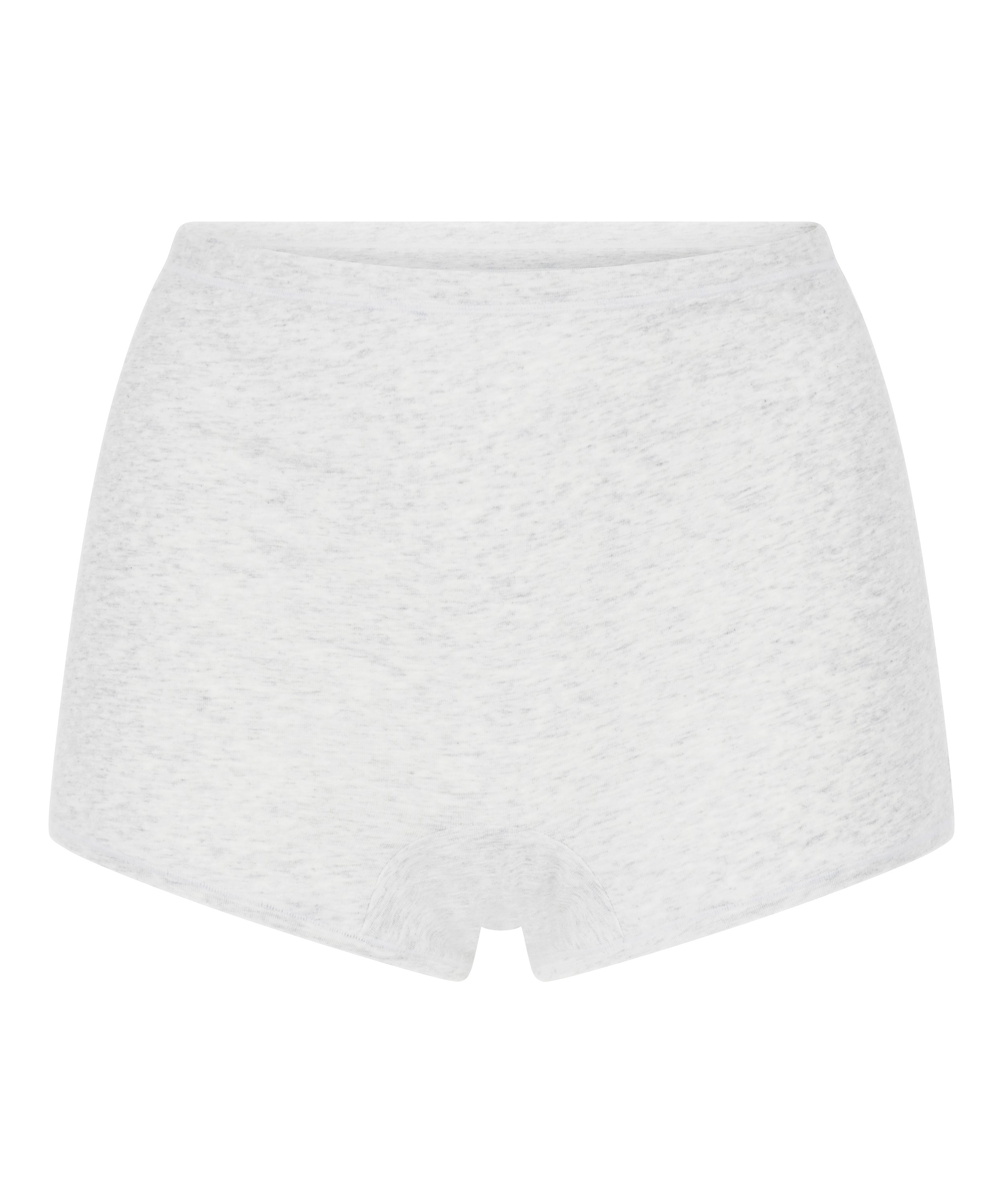Boyshorts i mjuk bomull, Grå, main