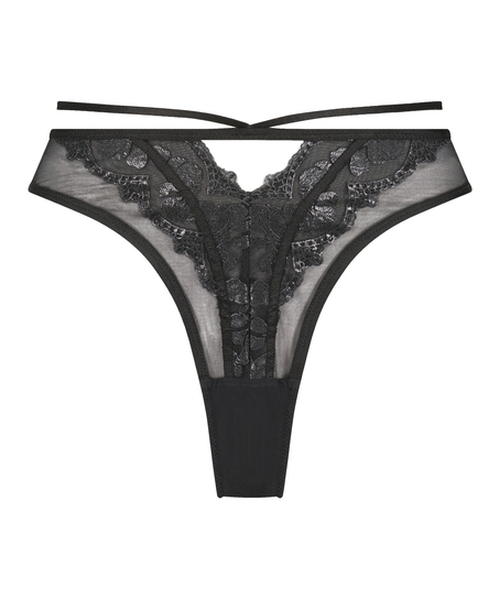 H&ouml;gt skuren braziliantrosa Mila, Svart