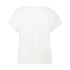 Kortärmad Rosa bandet-topp, Vit
