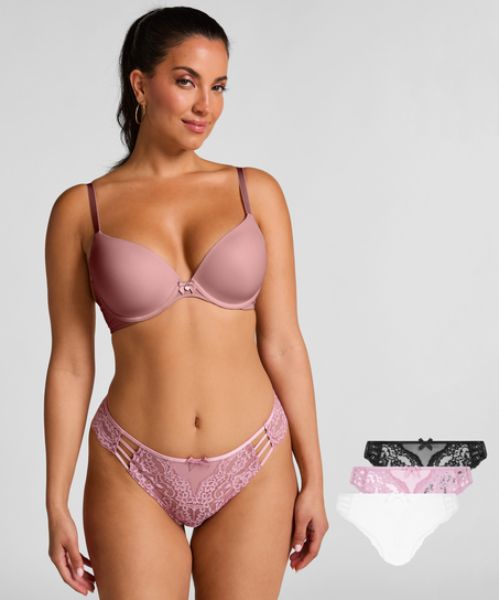 3-pack brazilian-trosa Belle, Rosa