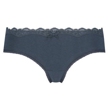 Brazilian-trosa i bomull, Bl&aring;