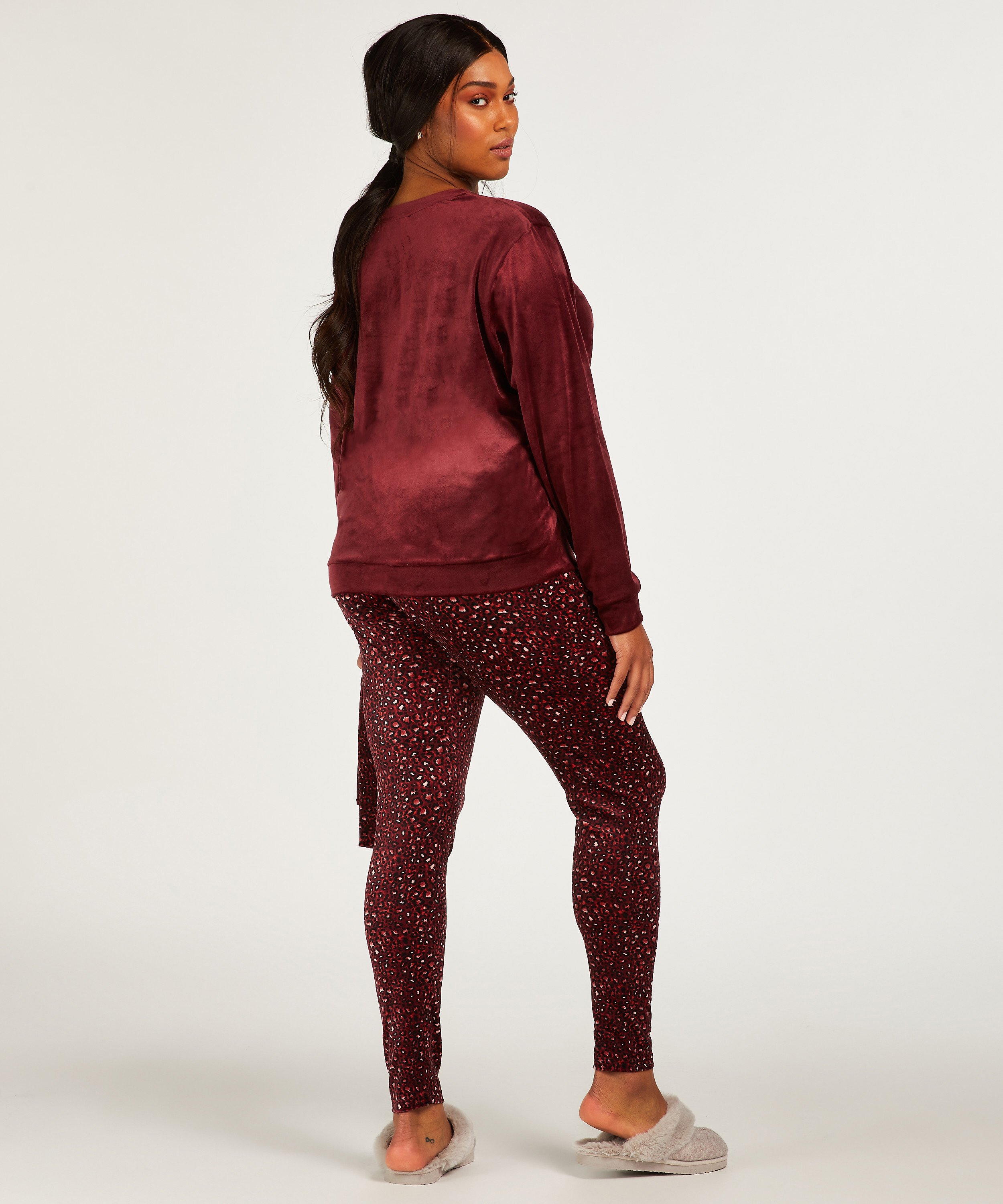 Pyjamaset med v&auml;ska, Lila, main