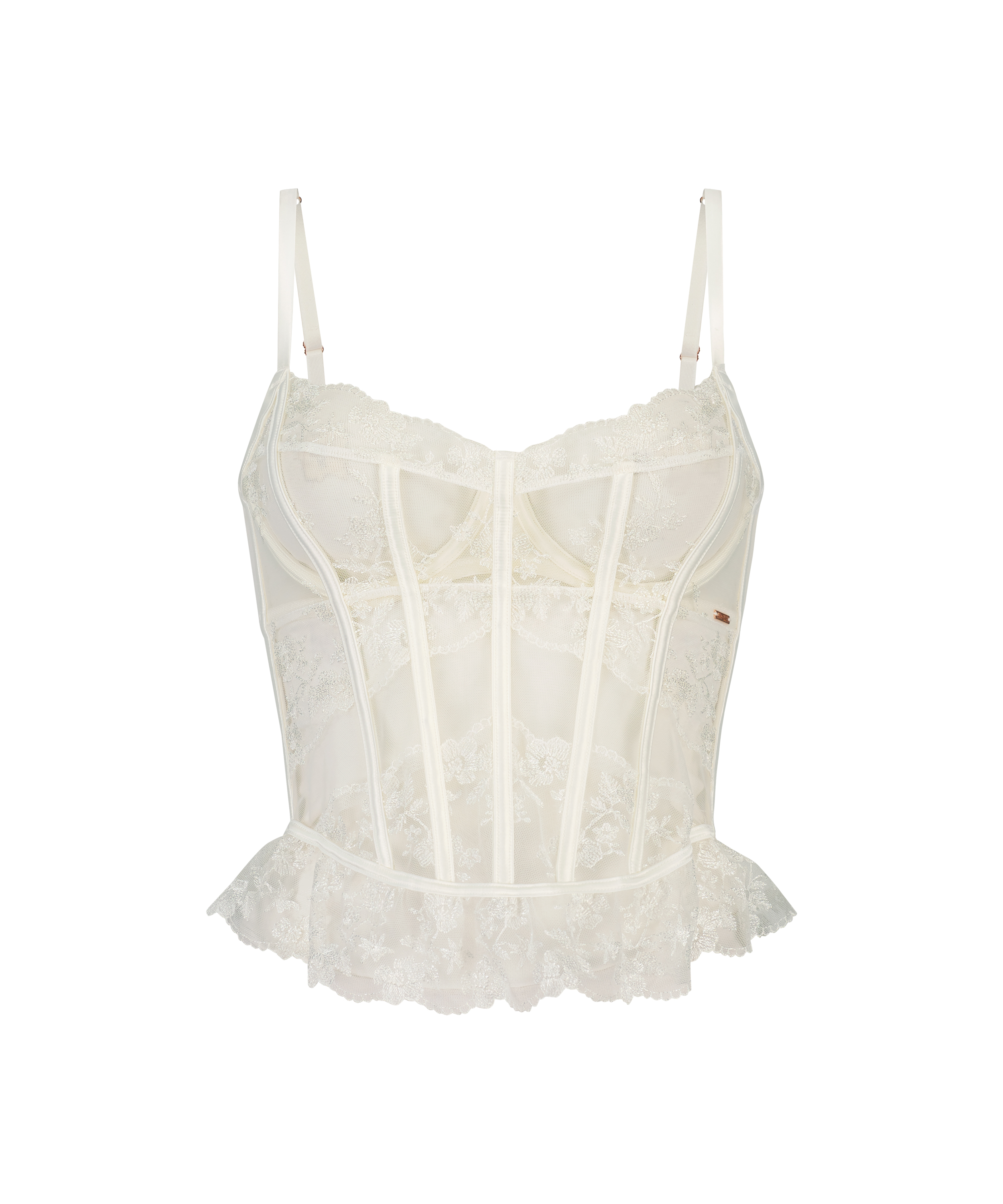 Bustier Steph, Vit, main