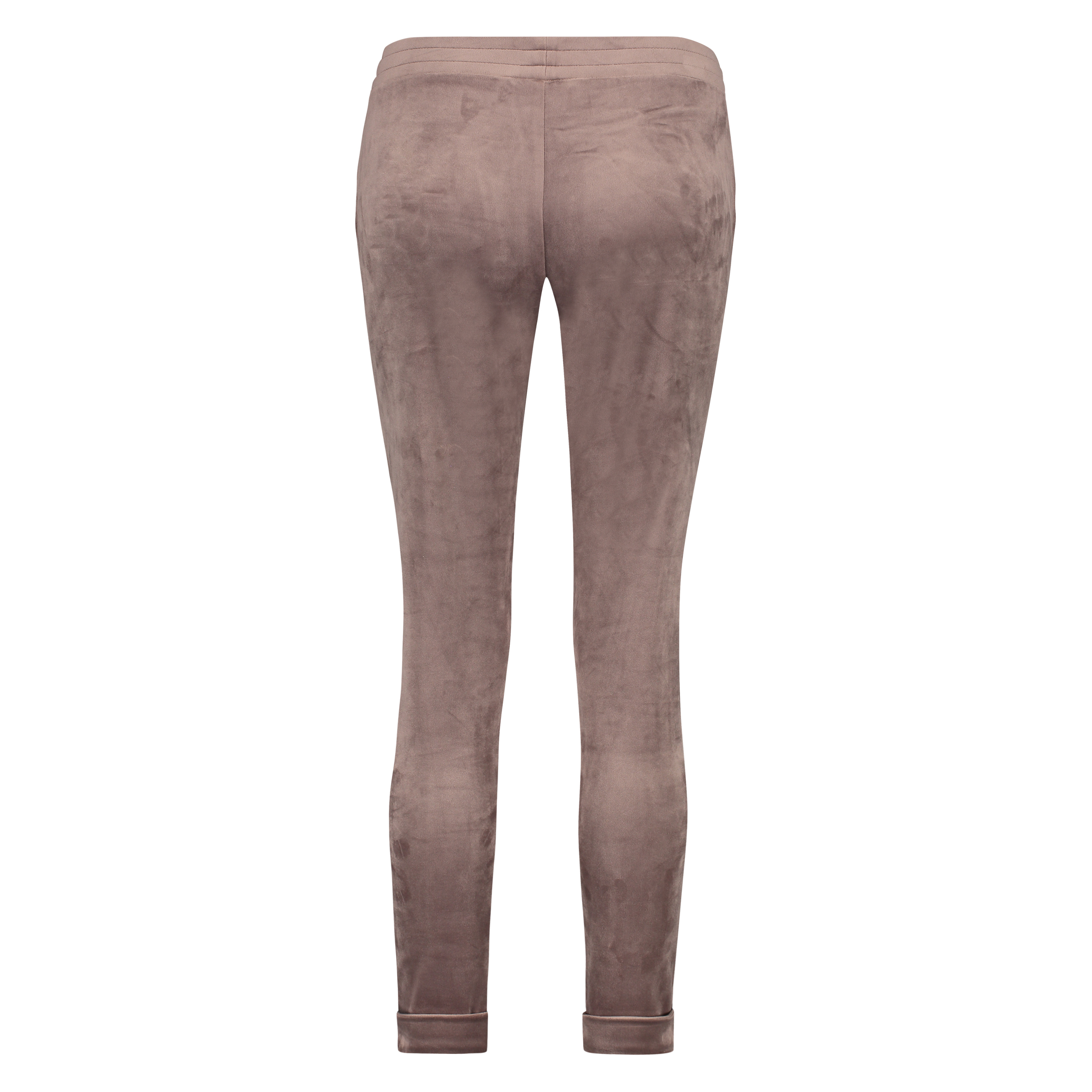 Joggingbyxor i velour, Brun, main