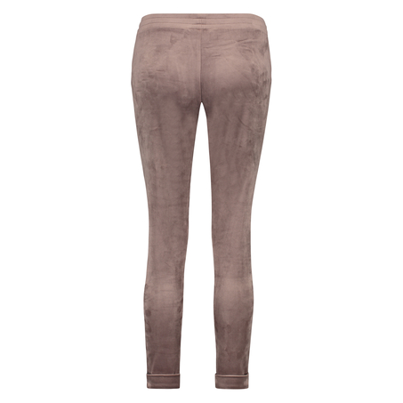 Joggingbyxor i velour, Brun