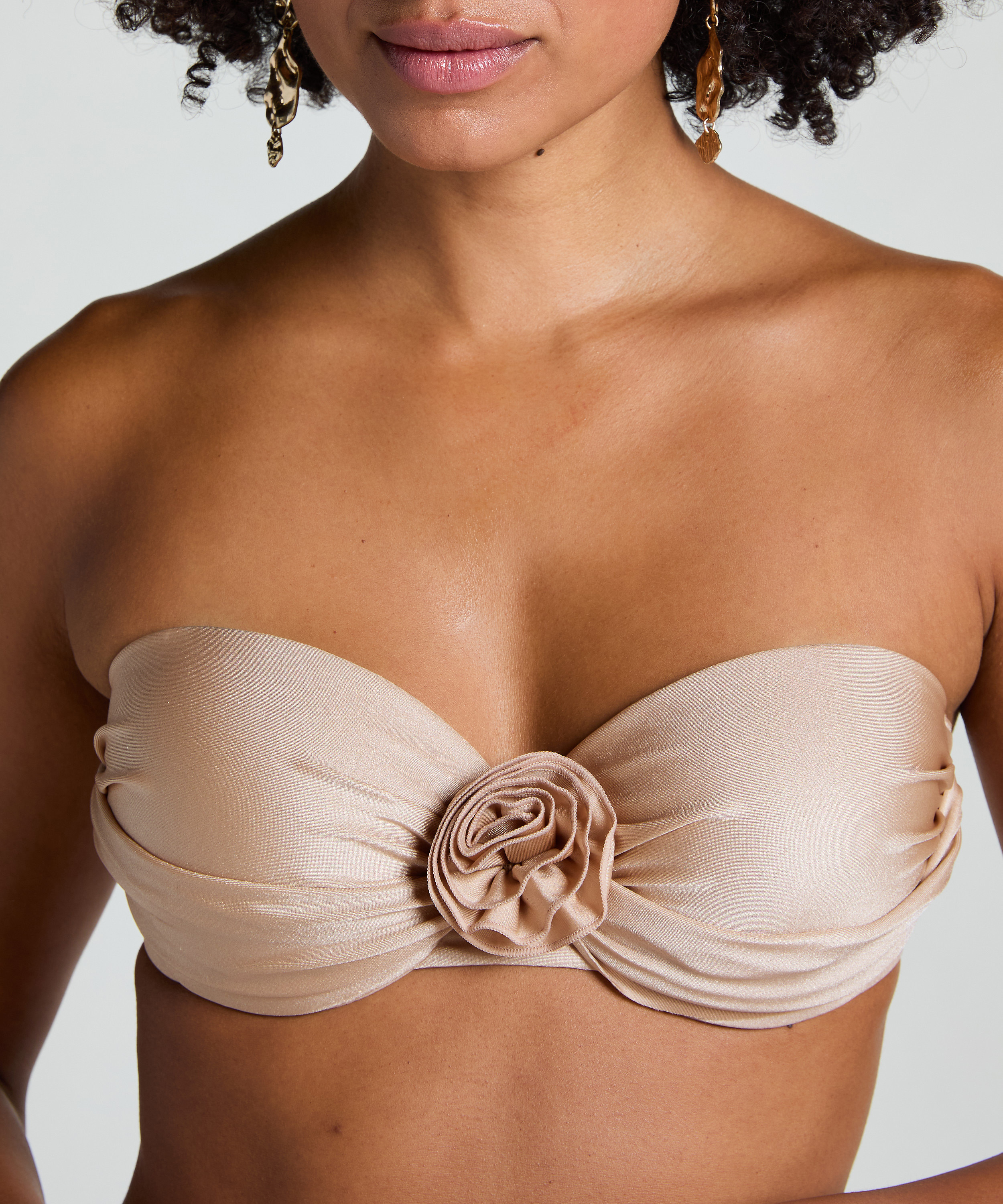 Lima bandeau-bikiniöverdel, Beige, main