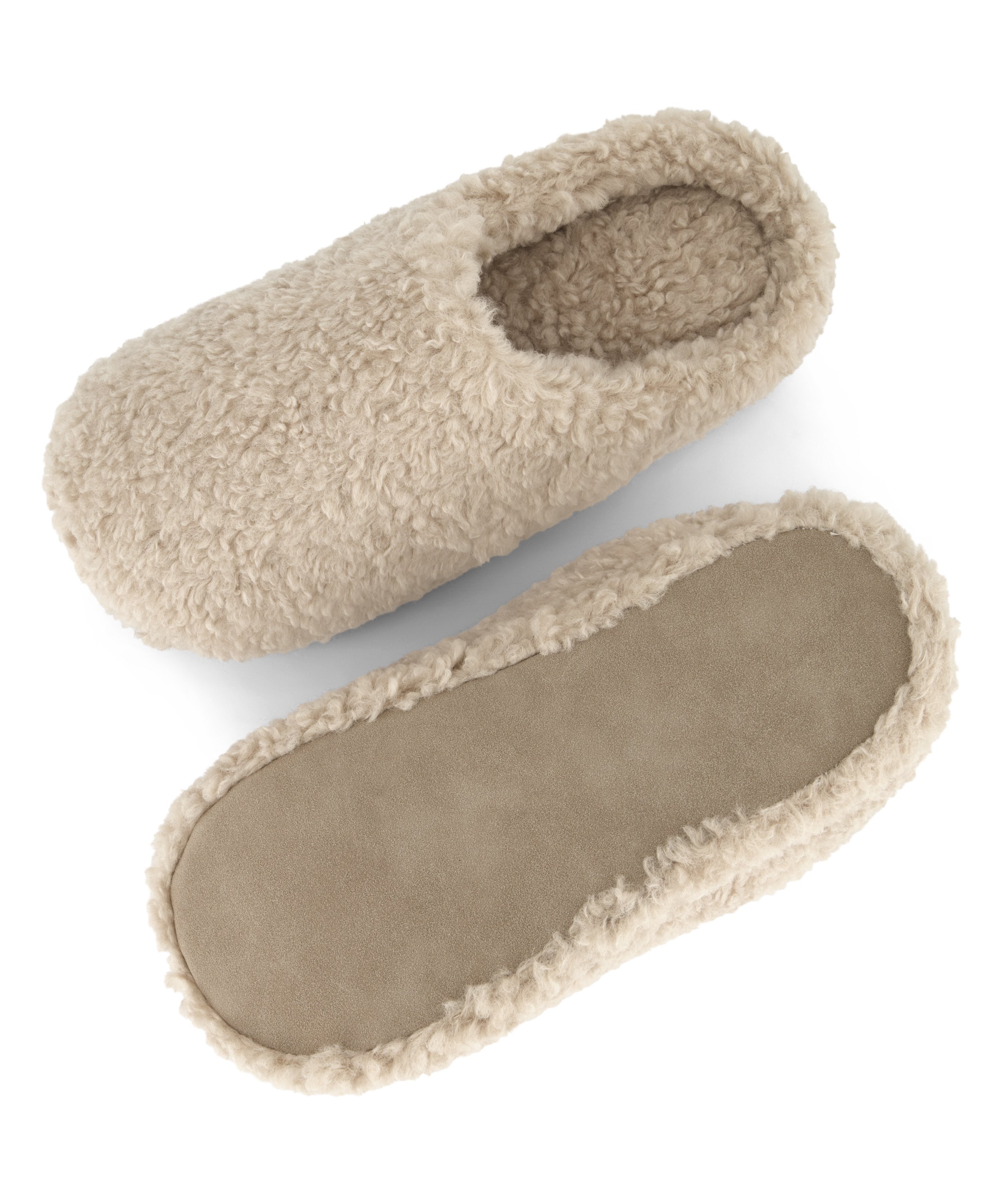 Teddy Mule Slipper, Beige, main