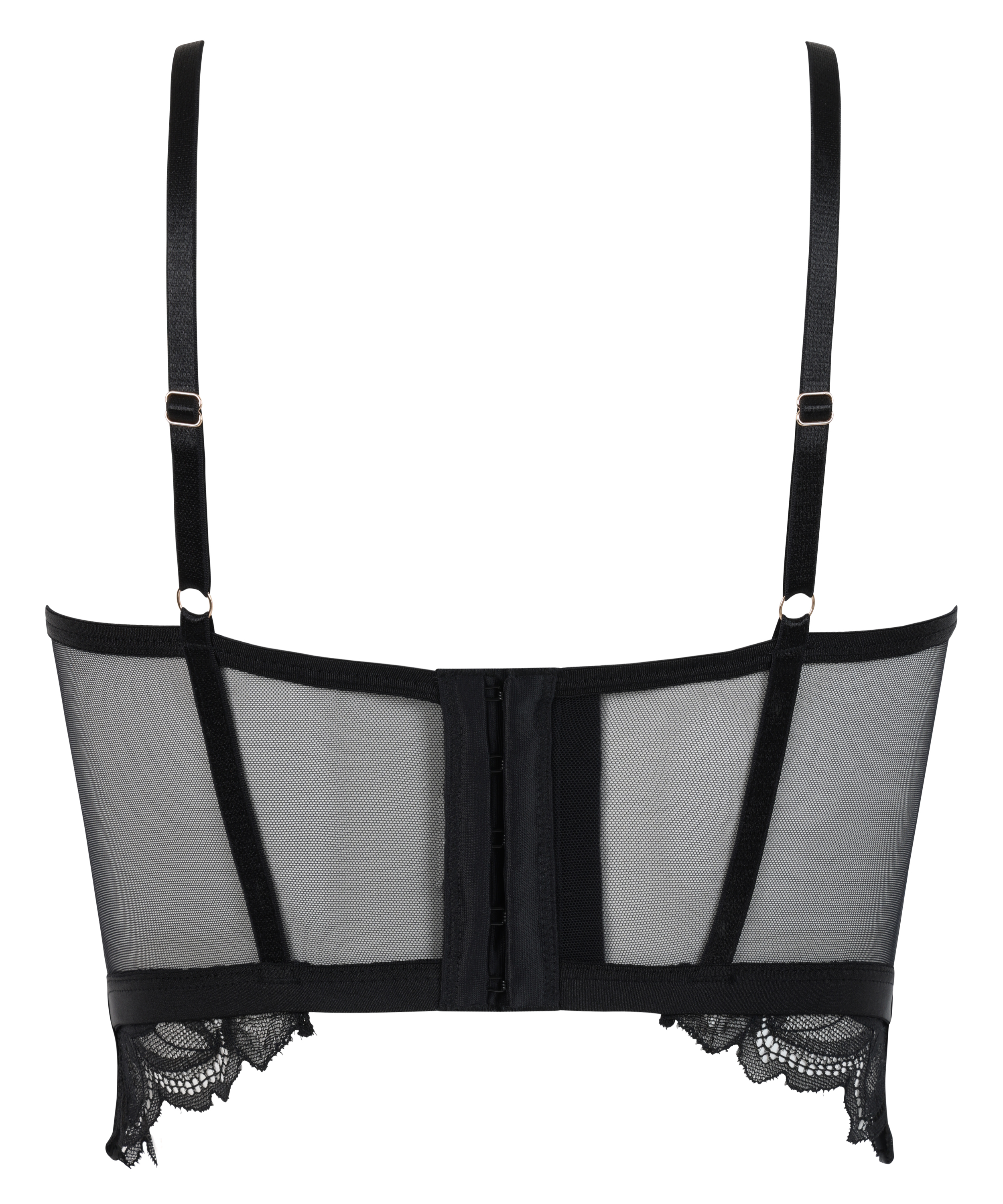 Icke-formpressad longline bygel-bh Cierra, Svart, main