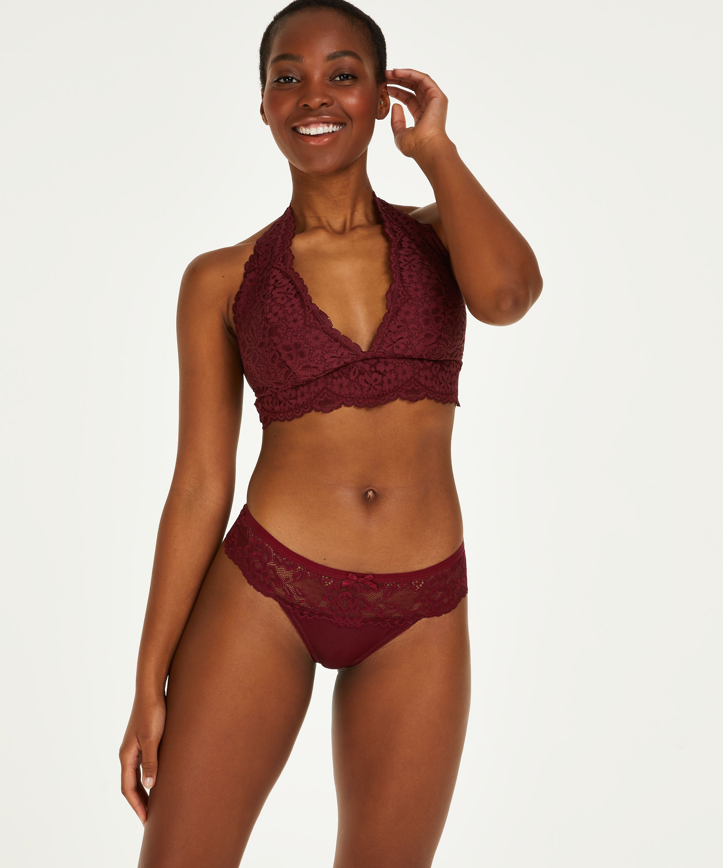 Boxerstringtrosa Bianca, Röd