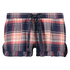 Shorts Twill Check, Bl&aring;