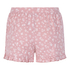 Jersy-shorts med volanger, Rosa