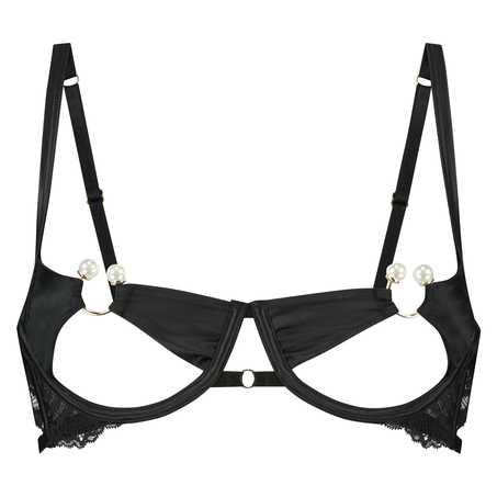 Angelica icke-formpressad bygel-bh, Svart