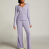 Pyjamastopp Henley, Lila