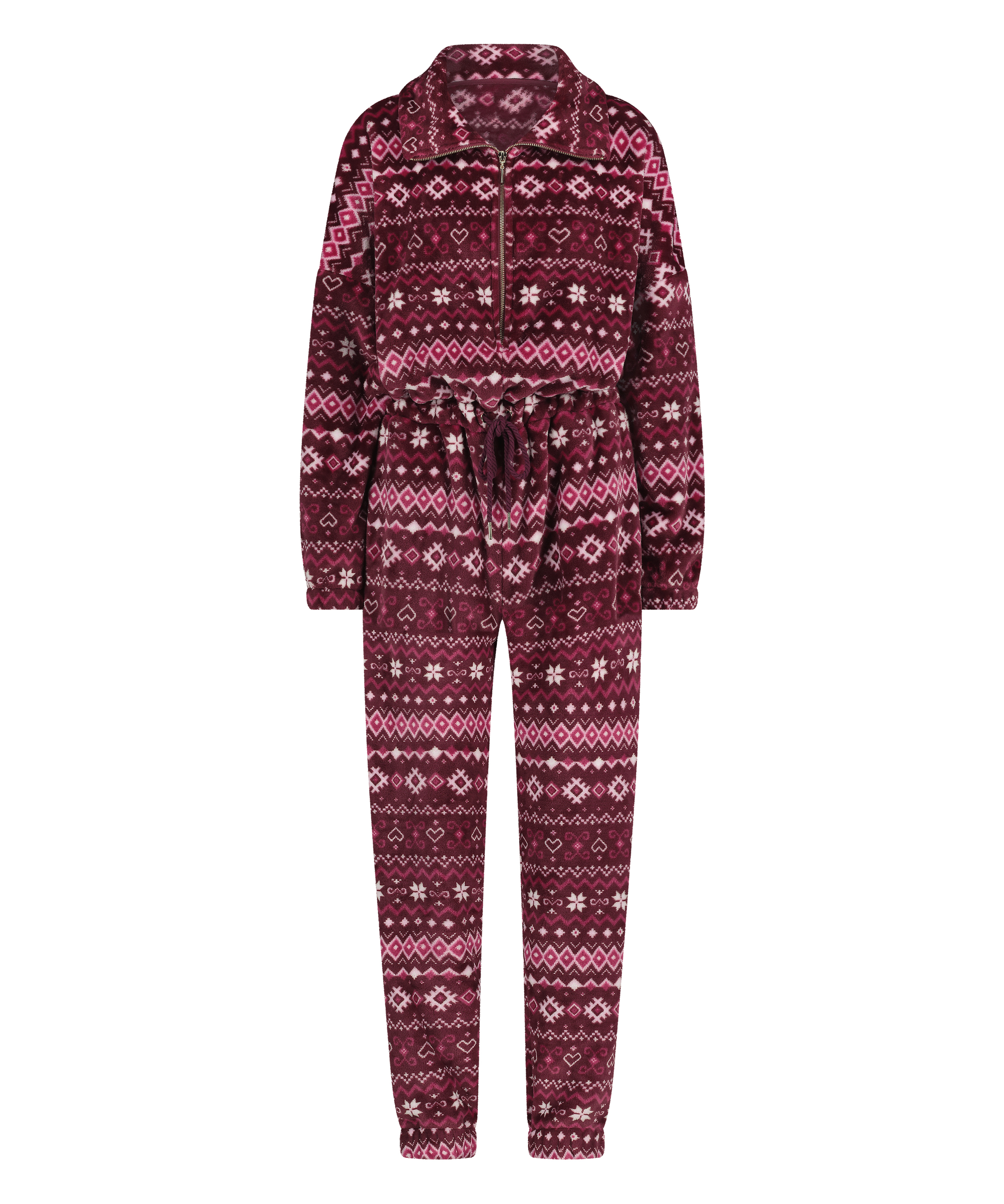 Onesie-fleece, Röd, main
