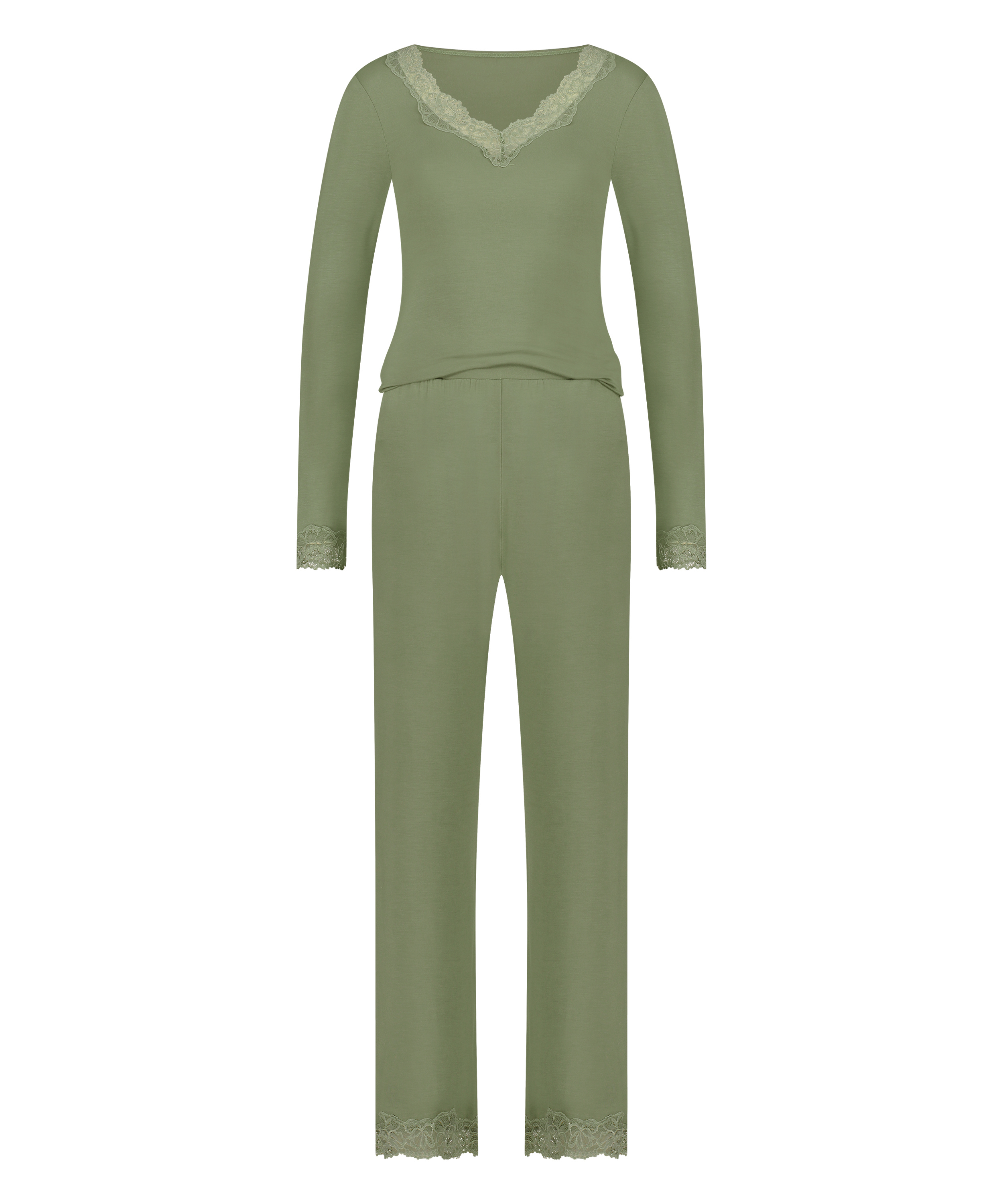 Pyjamasset, grön, main