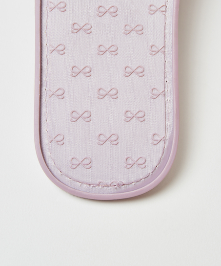 Knyttofflor av velour, Lila