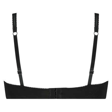 Secret Lace formpressad bygel-bh bomull, Svart