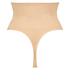 Hög uppstramande stringtrosa Seamless, Beige