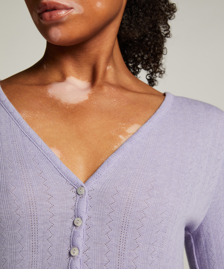 Pyjamastopp Henley, Lila