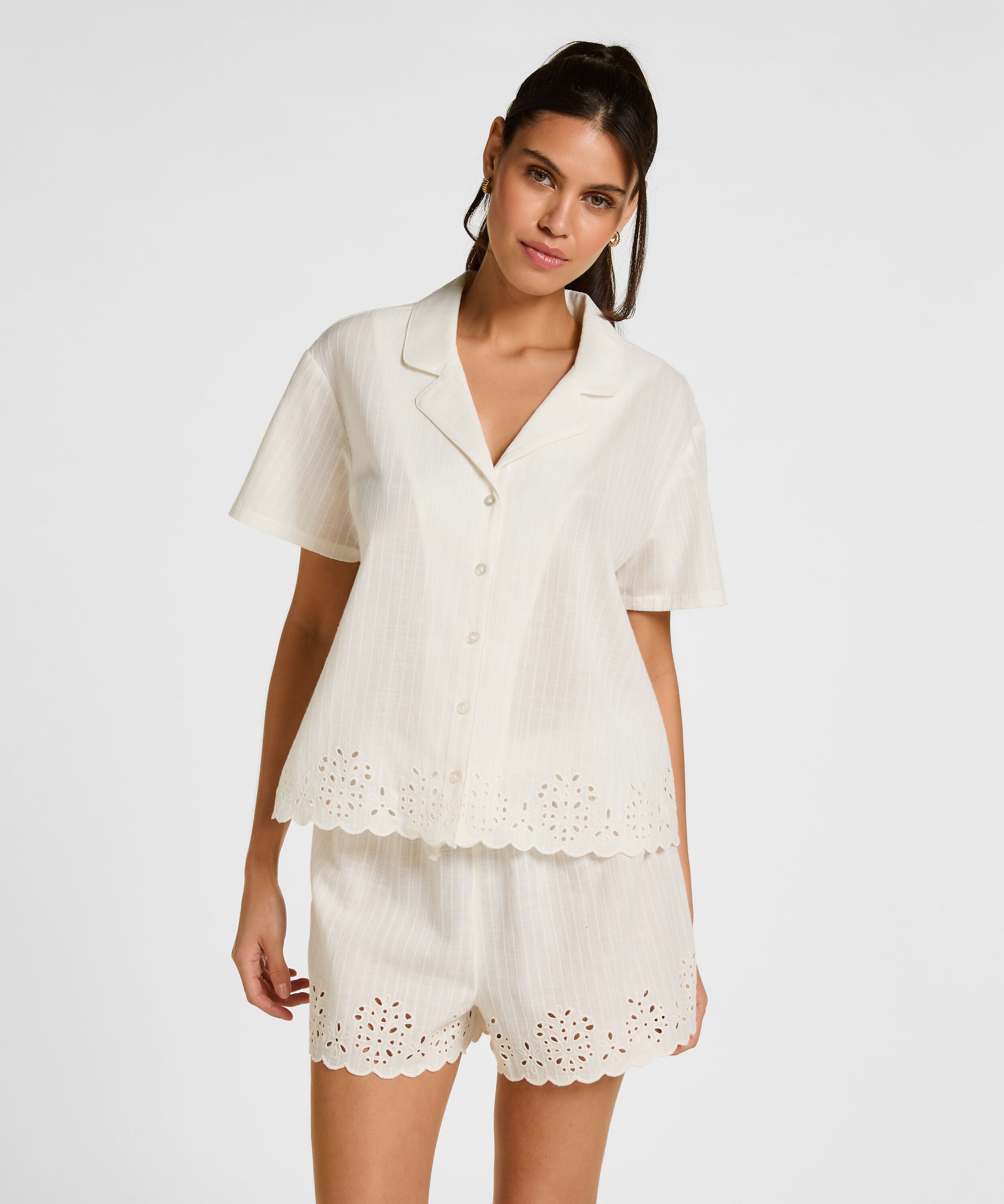 Short Scallop, Vit Short Scallop, Vit
