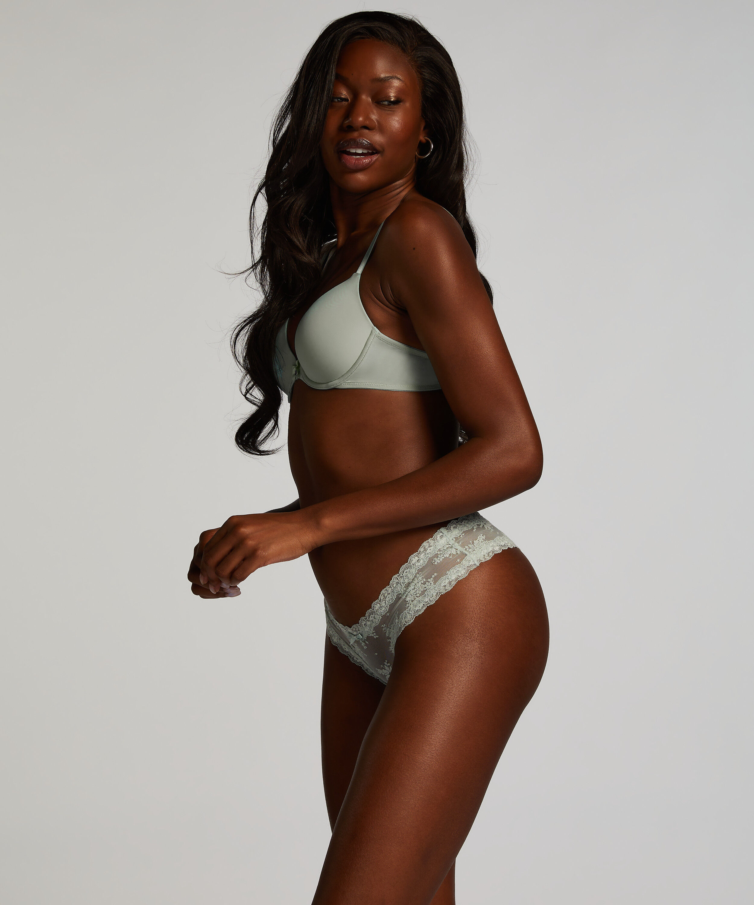 Brazilian-trosa V-shape mesh, Grön