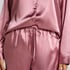 Pyjamasset i glansig satin, Rosa