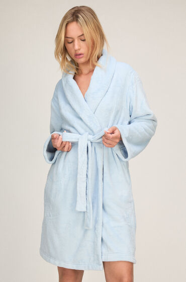 Morgonrock i fluffig fleece