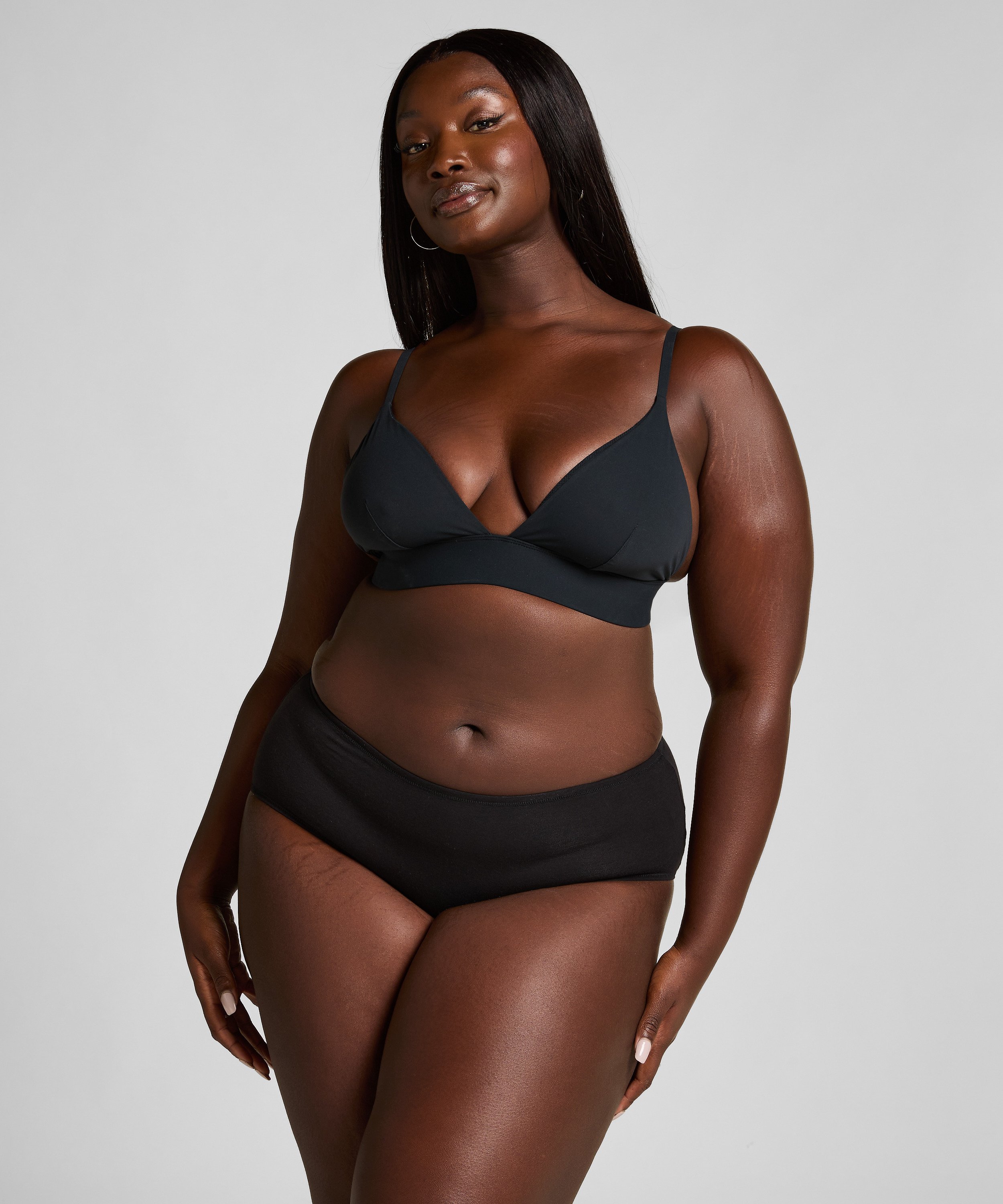 Midi superslip, Svart, main