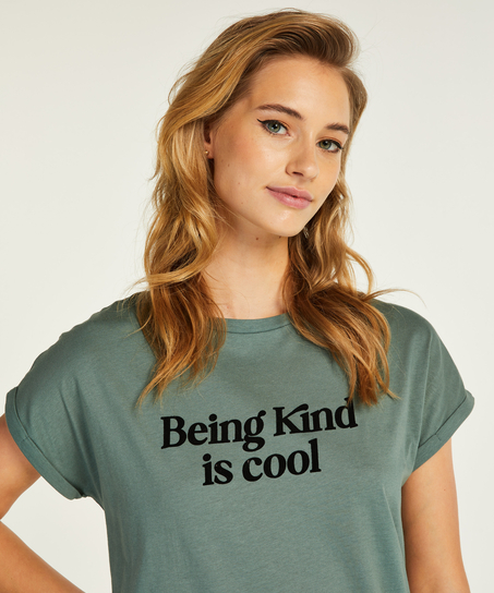 Nattlinne med rund halsringning, Grön