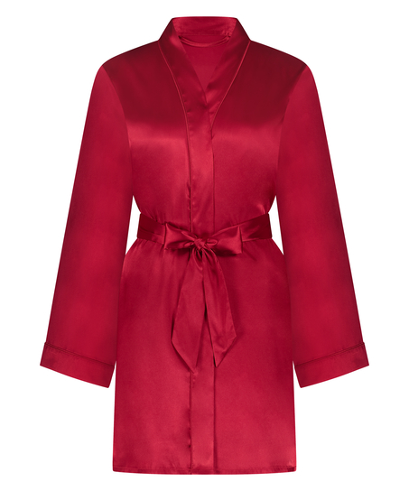 Kimono Satin, Röd