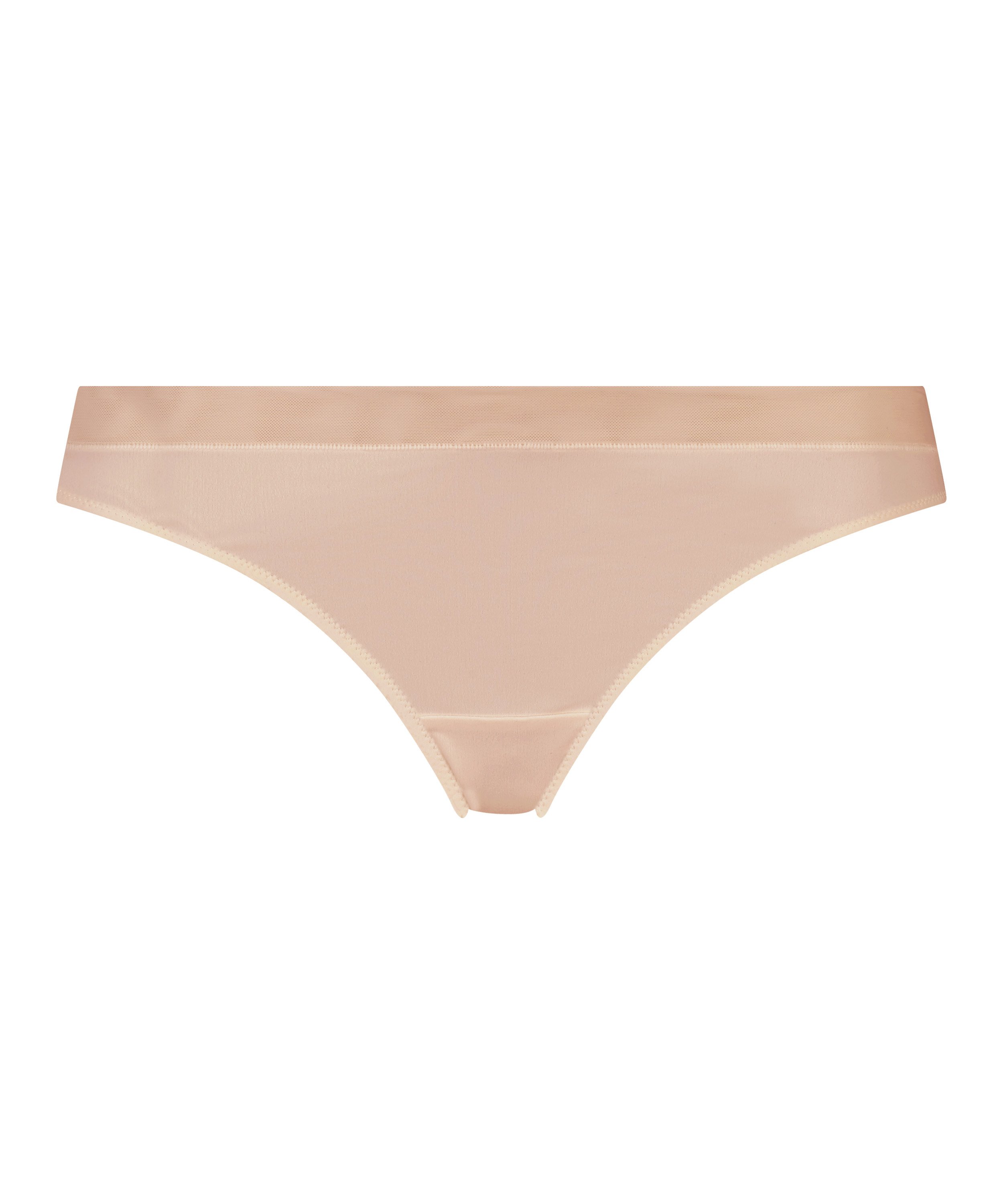 Mesh thong, Beige, main