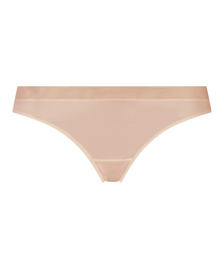 Mesh thong, Beige