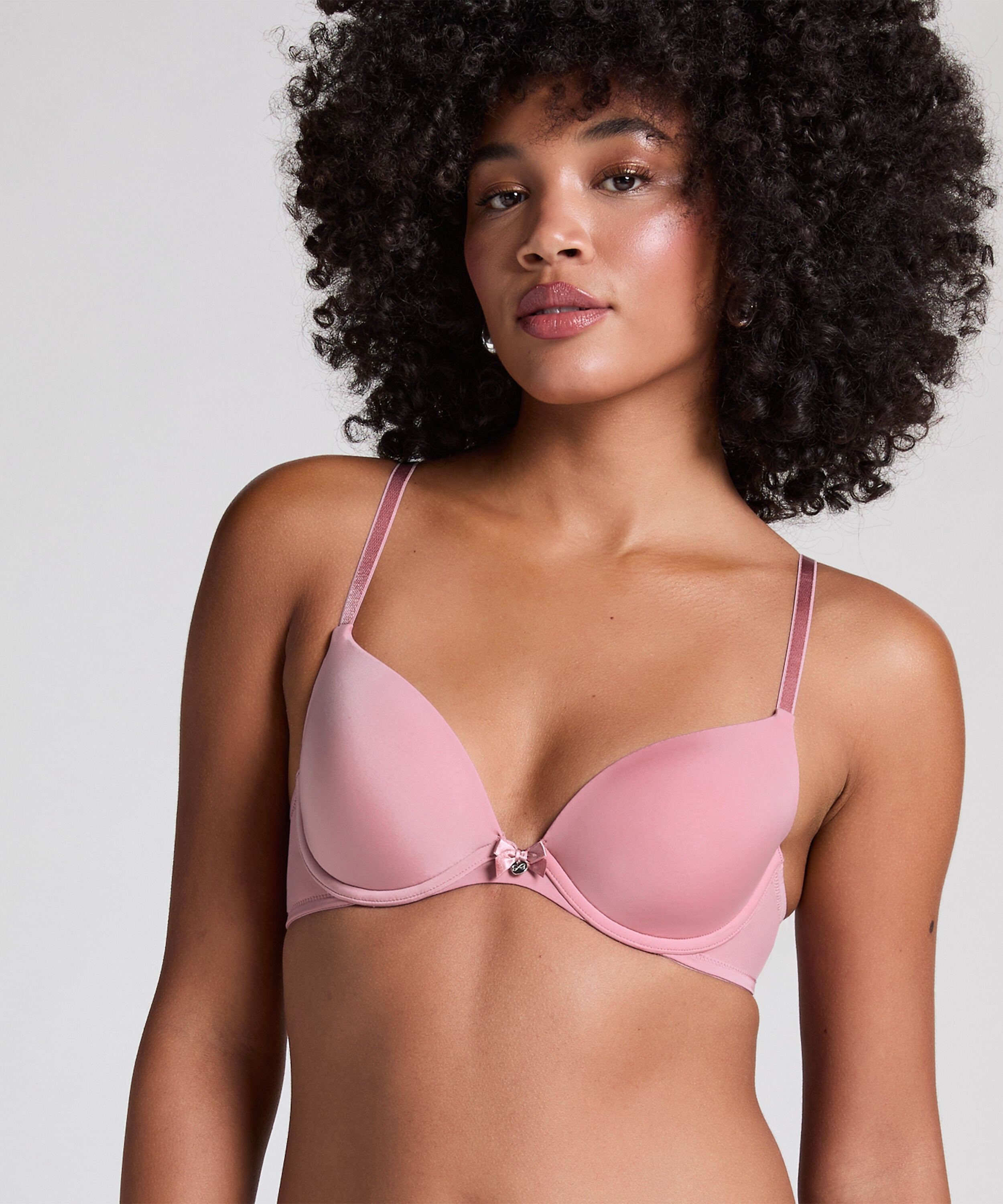 Formpressad bygel-bh Plunge, Rosa