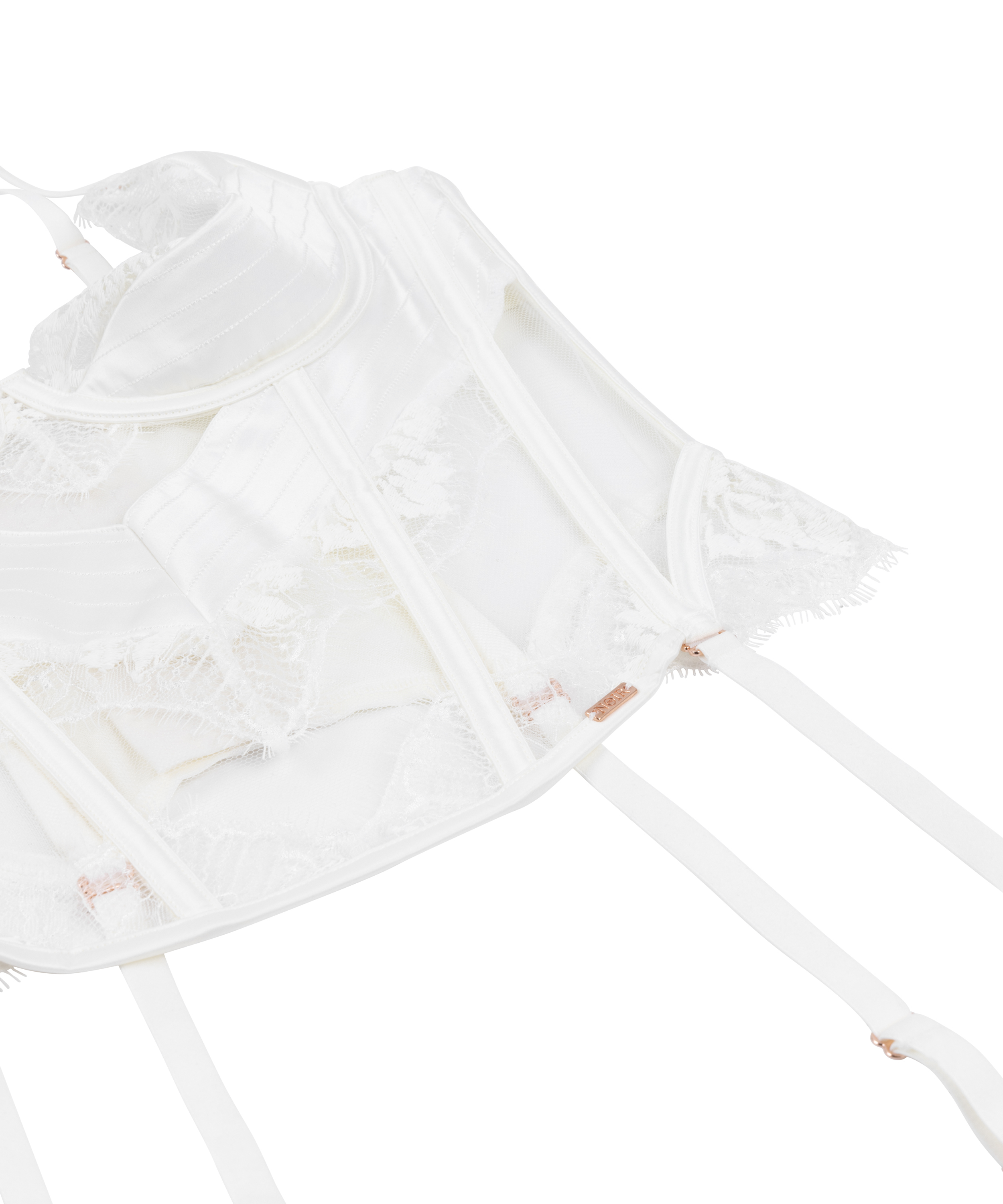 Bustier Tiah, Vit, main