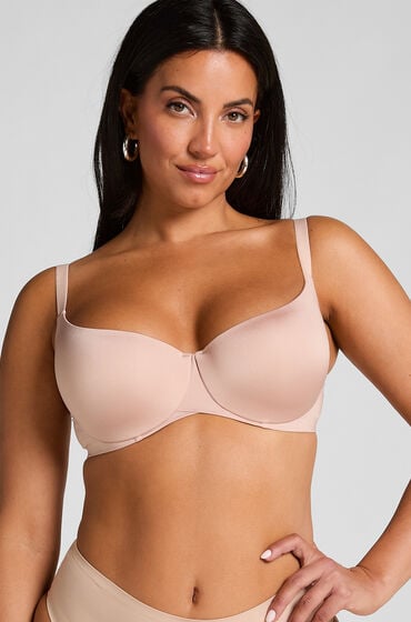 Hunkemöller Bekväm formpressad bygel-bh Smooth Beige