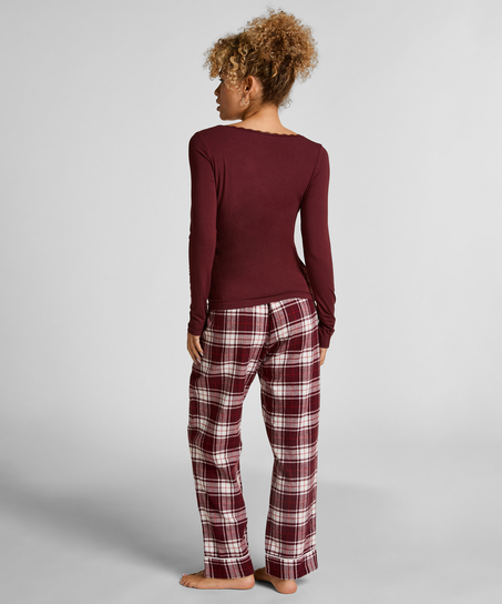 Pyjamasbyxori flanell, Lila