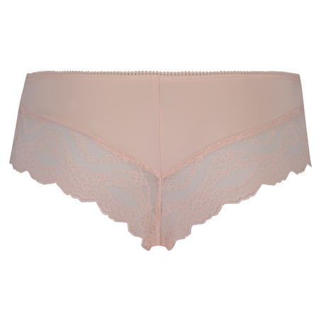 Brazilian-trosa Ruched Lacey Micro Contrast, Rosa