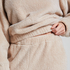 Mysiga mjukisbyxor i fleece, Beige