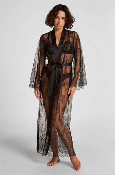 Lång kimono Allover Lace