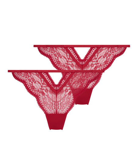 2-pack brazilian-trosor Isabelle, röd