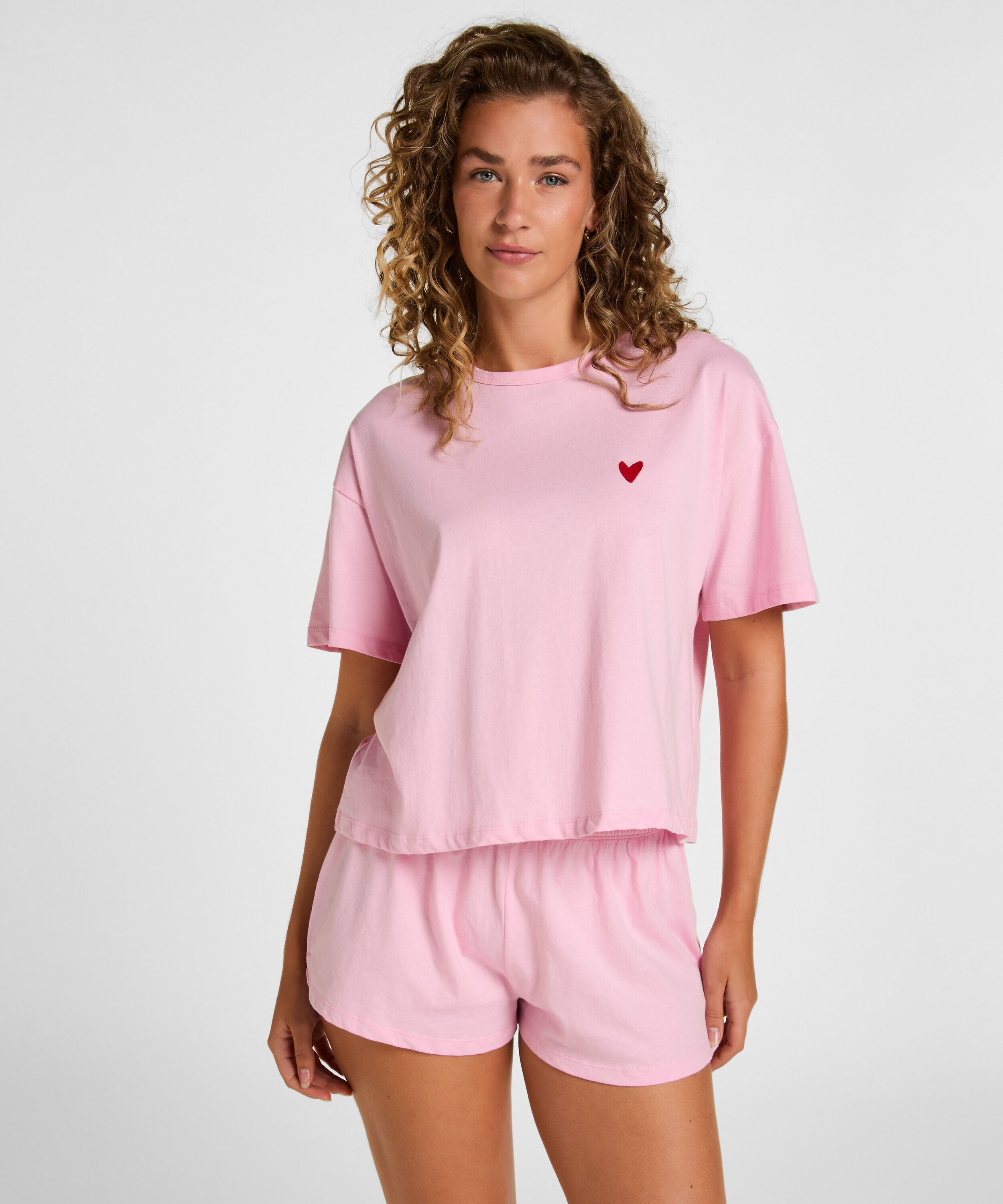 Pyjamasset Bomull, Rosa