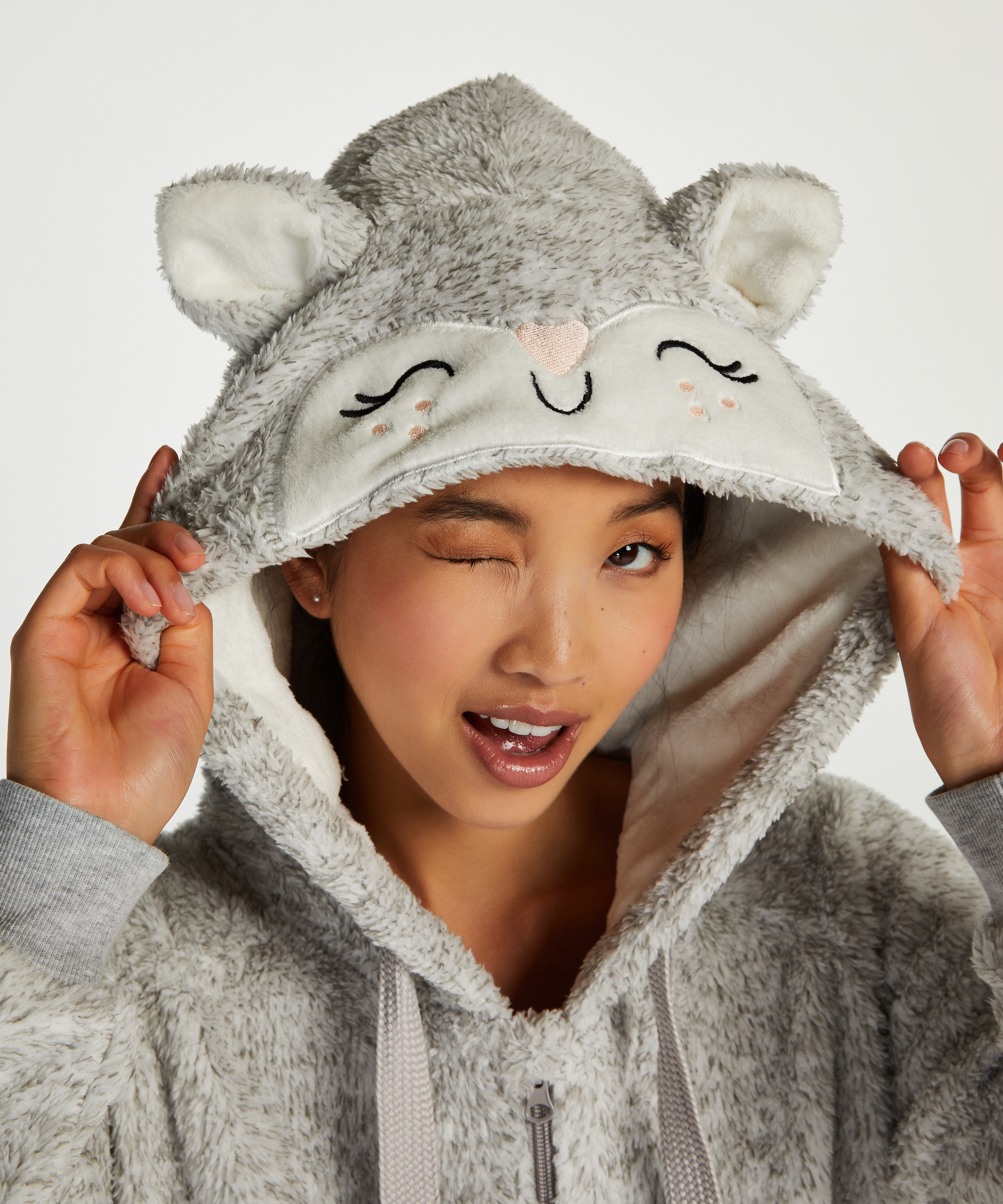 Badrock i fleece, Gr&aring;, main