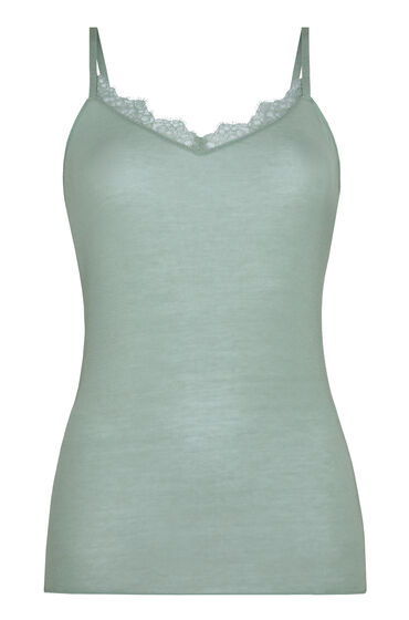 Hunkemöller Supermjuk spets-V-ringad cami med kashmir Grön