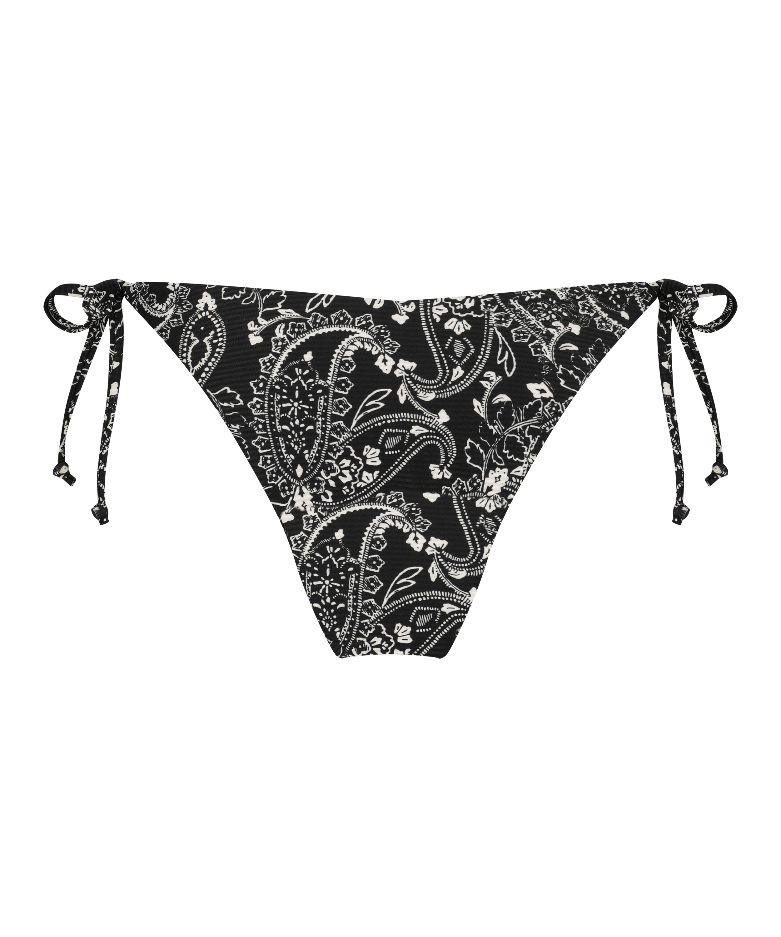 Paisley brazilian-bikiniunderdel, Svart, main