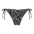 Paisley brazilian-bikiniunderdel, Svart