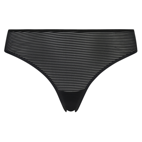 Stringtrosa Invisible Stripe Mesh, Svart
