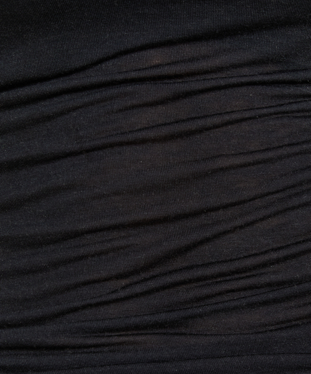 super soft cashmereblandad-topp med båthals, Svart